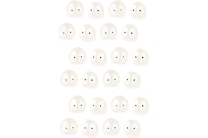 FDEETY 24 piezas de lindas briquetas luminosas de hollín para decoración de coche, accesorios para espejo retrovisor interior, decoración interior del coche, adorno de coche, regalos divertidos