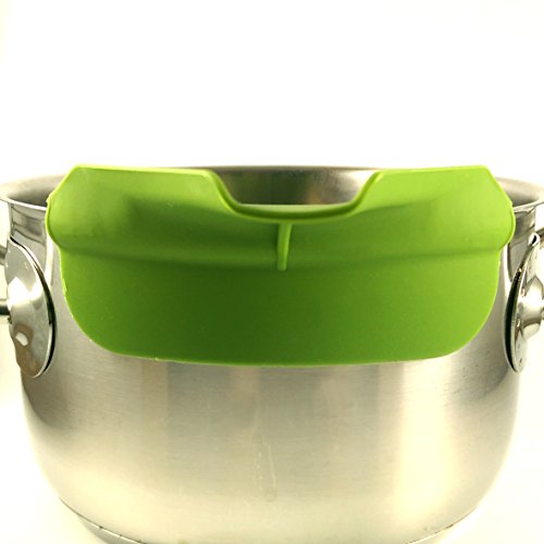 Silikon Topf-ausgießer für Tropf freies ausgiessen von Flüssigkeiten aus Pfannen Töpfen Schüsseln und Schalen praktischer Küchen-helfer Ausguss-Hilfe Tropf-Schutz - 3