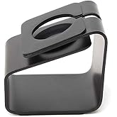 Microcase Apple Watch i&ccedil;in Al&uuml;minyum Şarj Standı - Siyah