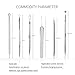 Bestidy Blackhead Remover Pimple Acne Extractor Tools Comedone Removal Kit Treatment for Blemish, Whitehead Popping, Zit Removing -with a Leather Case (Silver)