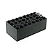 Produktbild 1 x Lego Technik Batteriekasten schwarz Batterie Block Technic 9 V 4761 4760c01