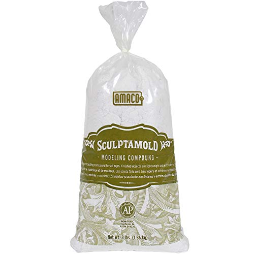 Amaco Modellazione Sculptamold composto di 3 sterline-bianco