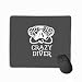 Produktbild Mouse Pad Print Crazy Diver Diving mask Text go deep no Fear Rectangle Rubber Mousepad 11.81 X 9.84 Inch