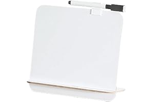 VELLICHOR 1 pcs MINI Desk Whiteboard Small Dry Erase White Board 16.5x17cm Freestanding with Pen Holder Dry Erase Board Double-Sided Whiteboard Wtih Dry Erase Markers (1S)