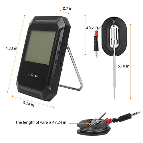 WEINAS Barbecue Thermometer Grill Intelligente Fleisch 6 sonde Bluetooth mit Easy BBQ App IPhone iPad iOS und Android-kompatibel von WEINAS(2 Sonden erhalten) - 6