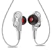 Produktbild bescita In Ear Kopfhörer, Mini Doppeltreiber Ear Ohrhörer 2018 Metallisches Stereo Headset Earphones mit Ohrstöpseln und Mikrofon für iPhone, Huawei und Samsung und MP3 Players usw (Silber)