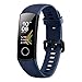 Produktbild HONOR Huawei Band 5 Fitness GPS Tracker HR Aktivitäts-Tracker-Uhr Pulsuhren Schrittzaehler Bluetooth Smart Handgelenk 5ATM Wasserdicht Intelligentes Band für Android und iPhone-Blau