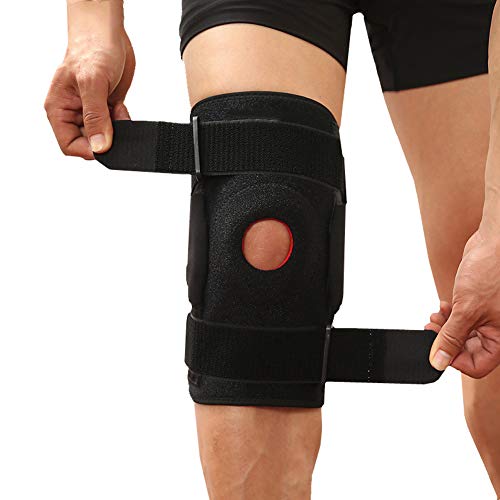 Preisvergleich Produktbild LJXiioo Kniebandage-Kompressionsmanschette für Gelenkschmerzen, Sehnenscheidenentzündung, Arthritis, Laufen, Kniebeugen,1pcs