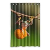 WYFCC Cortina de Ducha Rana lloviendo Personalizado Polyester 120cm x 183cm.