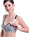 TANZKY® Women's Support Maternity And Nursing Underwear Front Closure Sleep Bra (XL, Gray)