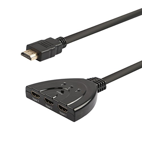ABCTen 3 Buchse HDMI 1080p Verteiler Kabel Automatische / Manuelle Umschaltung Für HDTV - 3