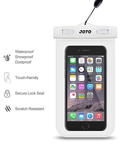 Funda Impermeable Universal, JOTO IPX8 Bolsa Seca de Teléfono Móvil Bolsa Estanca para iPhone X/8/8+/7/7+/6S/6S+, Galaxy S9/S9+/S8/S8+/Note8, Pixel 2, Huawei Xiaomi LG BQ hasta 6,0