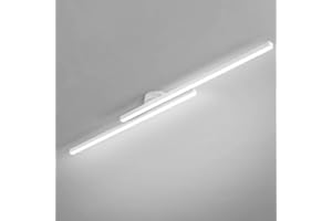 Klobvtt Plafoniera a LED Lampadario lineare Moderno Illuminazione a soffitto Plafoniere minimaliste a Semi-Incasso Striscia Lunga Vicino alle lampade a soffitto per corridoio Soggiorno Ufficio