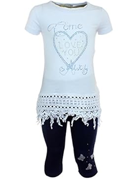 Tom Jo Set Legging e Camicia Maniche corte Ragazza Heart