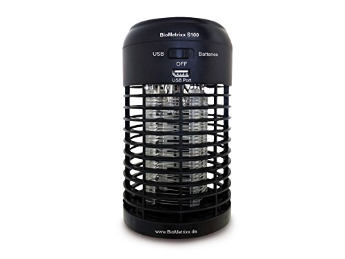 BioMetrixx Insektenkiller mit energiesparenden UV-LED's S100, schwarz