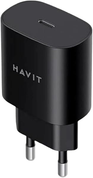 Havit UC25 High-Speed 25W USB-C Charger for Samsung, Multi-Port, GaN Technology, Over Voltage & Temperature Protection,1