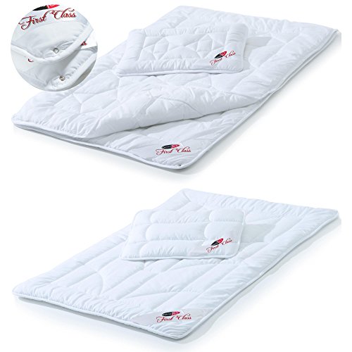 CelinaTex 0002430 | First Class 4-Jahreszeiten Kinder Bettdecke | weitere Decke wählbar | Mikrofaser Baby-Steppdecke 100 x 135 cm im Set mit 1x Kopfkissen 40 x 60 cm - 7