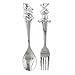 Disney Winnie The Pooh Silverplated Fork and Spoon Set