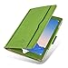Produktbild JAMMYLIZARD Hülle für iPad Air, Air 2 & iPad 9.7" 2017/2018 | Ledertasche Flip Case [Business Tasche] Leder Smart Cover Lederhülle, Grün & Honig [mit Eingabestift & Pencil Halter]