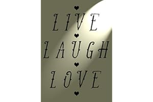 SOLITARYDESIGN Shabby Chic Stencil Live Laugh Love Rustic Mylar Vintage A4 297x210mm Wall Furniture Art