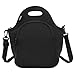 Produktbild Isolierte Lunch-Bag, Nuovoware Neopren Lunch Tote wiederverwendbare Picknick-Tasche Soft-Thermo-Kühler Tote Mehrzweck-Lebensmittel-Container mit verstellbaren Crossbody Strap , Schwarz