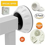 FabQuality Wand Saver für Druck Tor 2 Pack - Paket Compact Wand Guard, Günstigste Wand Cups, schützt Ihre Treppen, Türen und Wände - Perfekt für aktive Babys & Haustiere - 2 Pack
