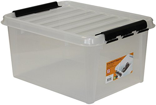 Orthex 35100703 3er-Set Clipbox Smart Store Classic 31, 32 Liter, transparent - 3