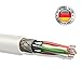 Produktbild leoni cat 7 Verlegekabel Gigabit 10Gbit Netzwerkkabel CAT.7 SFTP S/FTP CAT7 Netwerkkabel Installationskabel PIMF CAT.7 Kabel CAT7 Netzwerk Verkabelung LAN Kabel Datenkabel CAT7 made in Germany 4x2xAWG26/1 , weiß CAT 7 CAT.7 CAT7 Netzwerkkabel Gigabit 10/100/1'000/10'000 MBit zum Anschluß an Patchpanel , Netzwerkdosen (65m)