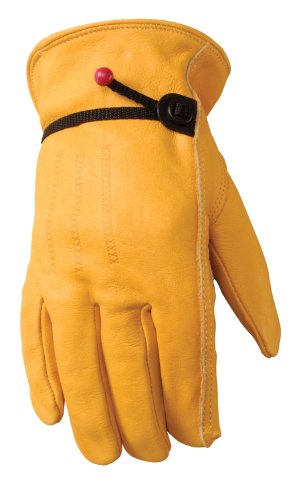 WELLS LAMONTMen's Leather Work Gloves with Adjustable Wrist, Extra Large 1132XL
