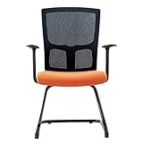 Wlnnes Hbada Bureau Fauteuil de bureau ergonomique soutien lombaire, respirant doux for la peau Mesh, blanc Chaise d'ordinateur Étudiant Accueil simple et moderne Chaise de bureau Bow Président Présid