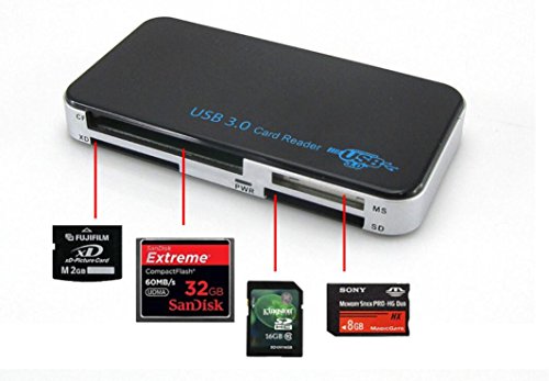 Ronsen 180A All-in-1 USB 3.0 Portable Kartenleser für alle digitalen Speicherkarten inkl. SD / XD / Micro SD / TF / MS / M2 / CF / MD Karte