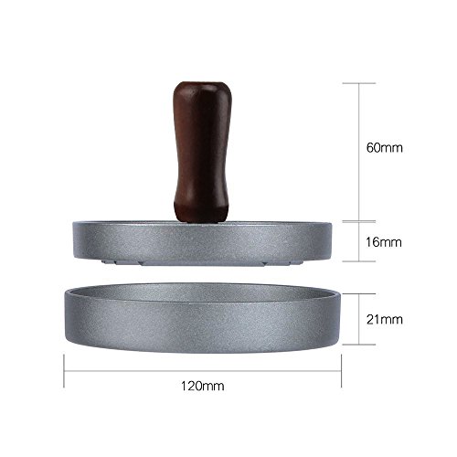 Hamburgerpresse, Allezola Premium Hamburger Presse Burger Hersteller für perfekte Burger, BBQ, Hamburger, Patties, Presse, Grill aus Aluguss - 8