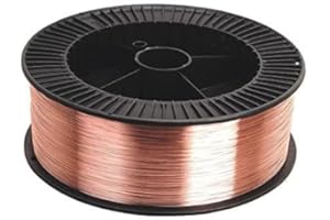 XGAGHB Mild Steel MIG Wire 0.8mm 15kg Spool Precision Layer Wound Copper Coated - Suitable For General Fabrication/Construction/Tanks/Boilers/Repair/Autobody Applications