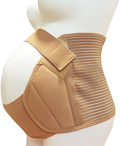 Orilife Women's Wide Maternity Belt Breathable Abdominal Binder Back Support, Comfort Nude XXL