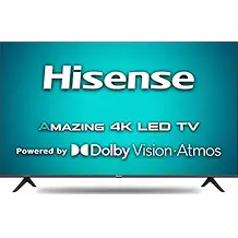 Hisense 108 cm (43 inches) 4K Ultra HD Smart Certified Android LED TV 43A71F (Black) (2020 Model) | with Dolby Vision and Atmos