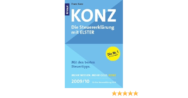 Konz Die Steuererklarung Mit Elster Amazon De Konz Franz Bucher