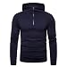 Produktbild Luckycat Herren Herbst-Winter Kapuzenpullover mit vollständigem Taste Geeignet für Sport Freizeit Zuhause Herren Sport Fitness Training Sweatshirt Kapuzenpullover Langarmshirt Pullover Sweats