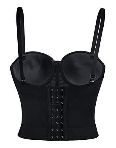 Charmian – Damen Bustier aus Kunstleder – Biker-Look – Verführerisch - 3