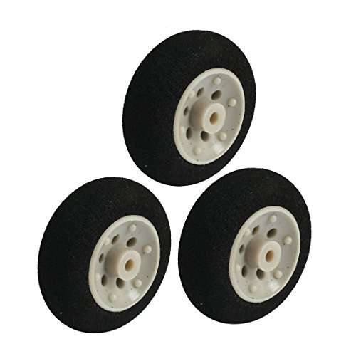 3pcs Electric RC Model Aircraft Landing Sponge Wheel Tire D25mm H10mm