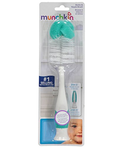 Munchkin Bottle & Nipple Brush - mint, one size