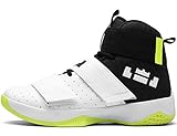  GNEDIAE Hombre 2089 High-Top Zapatos de Baloncesto Calzado Deportivo Al Aire Libre Moda Sneaker Antideslizante Zapatillas de Deporte Ligeros Zapatos para Correr Transpirable Lace Up Blanco 42 EU