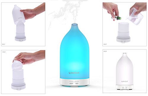 Lixada Aroma Diffusor 100ml Luftbefeuchter Farbwechsel mit TÜV Zertifizierung - 3