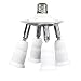 Magideal 4 in 1 Adjustable E27 Base Light Lamp Bulb Adapter Holder Socket Splitter RS.600.00