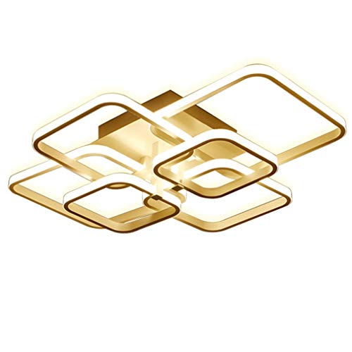 Preisvergleich Produktbild AILEYOU LED-Dimmbare Deckenleuchte Wohnzimmerlampe Moderne Mode-Deckenleuchte Minimalistisches Metall Acryl 6-Köpfe Design Interieur Deckenleuchte