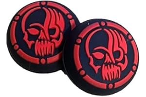 Pack of 2pcs Call of Duty Zombie Red Thumb Grips for PS5 PS4 XBOX One X S Joystick Controller Skin Caps - PARTS4U®