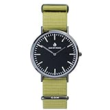 God of Moses Damen Herren Uhr TOP Preis-Leistung Desert Analog Quarz Schwarz Grün Edelstahl FLDEF300