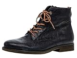 Gabor 32.075 Comfort Sport Damen Stiefeletten,Schnürstiefelette,Stiefelette/ Röhrli,Stiefel,Chukka Boot,Halbstiefel,Schnürboots,Bootie,Reißverschluss,Damen-Schuhe,Frauen,ocean/whisky (Mic)(Blau)