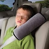 Fashion style design Almohadillas Para Cinturón, BlueSterCool Bebé Niños Ajustable Correa De Seguridad Almohada Hombro Proteccion Cinturones De Seguridad De Coches Reposacabezas [Tener Un Buen Dormir En El Coche] (Gris)