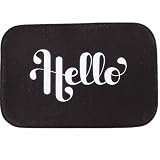 O-C Hello Words Outdoor Indoor Antiskid Absorbent Bedroom Livingroom Bath...