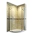 Produktbild Duschkabine 80x80cm Viertelkreis Runddusche Duschabtrennung Duschwand 8mm Sicherheitsglas Nano Beschichtung Rechts Höhe 190cm Klar